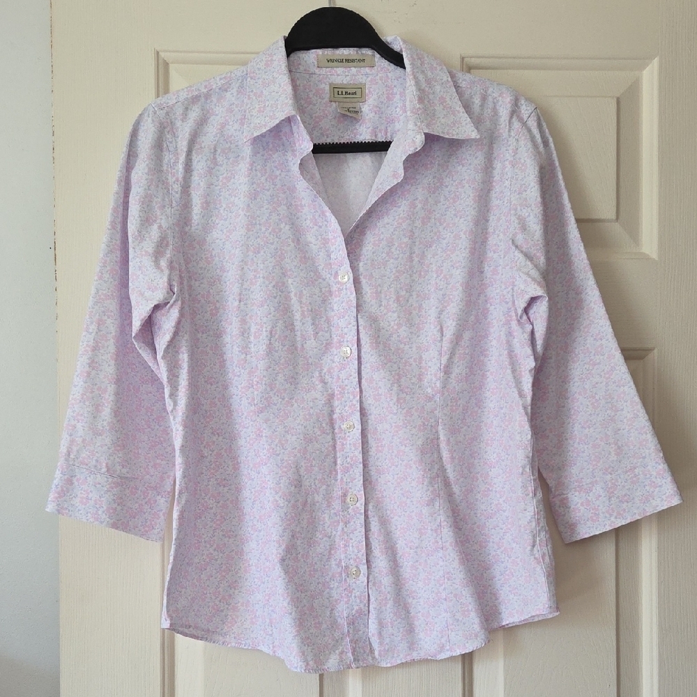L.L. Bean Light Pink Blouse